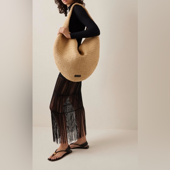 Khaite Olivia Large Raffia Bag, Natural raffia - Picture 8 of 17